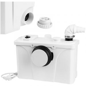 Station de relevage pour eaux usées Pompe domestique de relevage de matières Pompe anti-retour intégré pour wc, douche, Blanc 700 w - Swanew