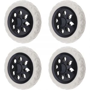[JAMAIS UTILISÉ]4pcs Roulettes Roues de Caddie 165mm Roues de Chariot à Provisions en Mousse de Noyau Plastique pour Chariot à Provisions Chariot à
