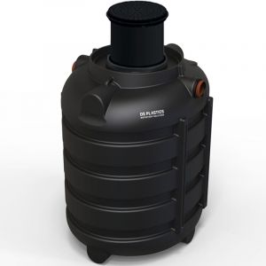 Fosse Septique Ronde 2000 Litres Renforts Circulaires Avec R&eacute;hausse T&eacute;lescopique DS Eau Pour 5 Personnes