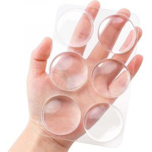 But&eacute;e de Poign&eacute;e de Porte Murale, 6 x But&eacute;e de Porte Murale Transparent, Coussin de Protection Murale Ronde, Tampon Porte, Butee de Porte Adhesive,