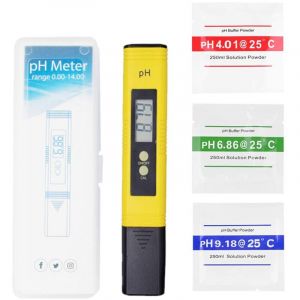 Stylo numérique ph Mètre, ph Testeur de qualité de l'eau Digital lcd Portable ph Mètre Numérique Plage de Mesure pour 0-14 ph 0,01 Ph, compteur pH