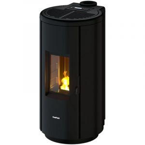 Freepoint - Poêle à granulés étanche Chrome 5 noir - 5 kW