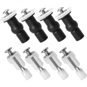 Largeight - jamais UTILISÉ]8pcs vis fixation abattant wc, fixation cuvette lunette wc, vis caoutchouc wc, cheville cuvette toilette, visse abattant