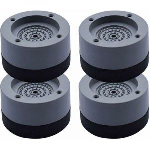 Amortisseur de vibrations, amortisseur de vibrations de tapis anti-vibration 4 pièces pour lave-linge et sèche-linge 4cm (gris, 4 cm)