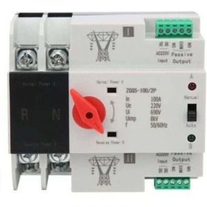 Inverseur de Source Automatique, commutateur de transfert automatique &agrave; double alimentation &agrave; 2 Voies sans Interruption ZGQ5-100/2P 220V Installation