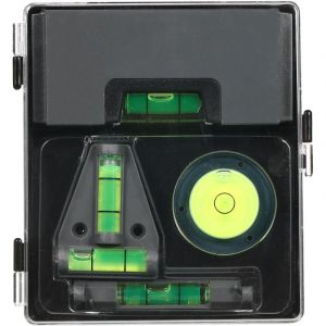 Mini niveau &agrave; bulle portable 4 en 1, niveau magn&eacute;tique carr&eacute;, niveau magn&eacute;tique en T, niveau &agrave; ficelle, niveau rond, gris