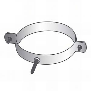 Collier de fixation murale d'aspiration d. 250 mm - AB-UCF250 Holzprofi