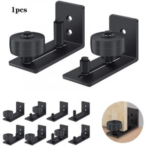 Syst&egrave;me De Porte Coulissante Rail De Roulement, Porte Coulissante De Guidage Au Sol, Guidage De Rouleau De Sol R&eacute;glable Avec Vis, Convient