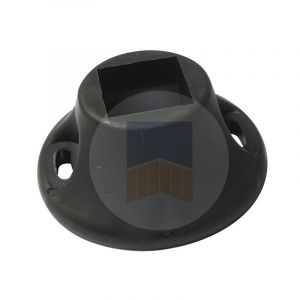 Portac - Socle pour arrêt de portail battant ou coulissant motorisé Finition: Noir