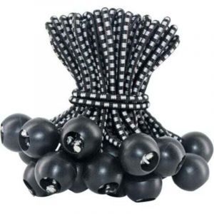 Dpzo - Tendeur Elastique 50 Pi&egrave;ces, Tendeur Bache 10cm, Corde Elastique, Sandow Elastique, Tendeur en Caoutchouc, Cordons &Eacute;lastiques avec Boules pour