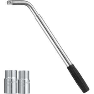 Clé Démonte-Roue Télescopique,clé de roue extensible en acier pour voiture, fourgonnette, camion, caravane (17mm, 19mm, 21mm et 23mm)