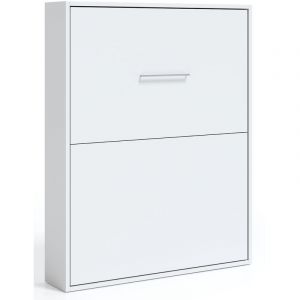 Lit escamotable vertical 160x200 ch&ecirc;ne blanc Banila