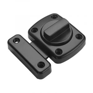 Loquet verrou de porte de salle de bain de fenêtre de cabinet pivotant verrou de sécurité à loquet et wc loquet acier inoxydable brossé verrou noir