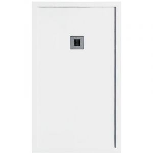 Receveur de douche 90 x 130 cm en r&eacute;sine SARIN blanc Couleur du receveur