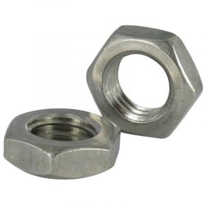 Vis Express - Ecrou hexagonal bas hm/contre Ecrou Pas &agrave; gauche M20 Pas fin Pas de 150 Inox A2-unitaire