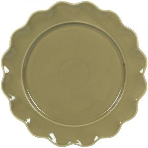 Table Passion - Assiette plate verte Agra 27 cm (lot de 6)