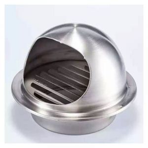 1PC Grille Ventilation 120 mm Grille Aeration Inox Haute Qualité Grille Aération Extérieur Avec Moustiquaire Protège la Façade et Empêche l'entrée