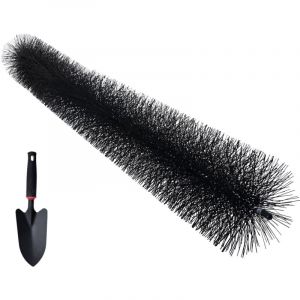 Mophorn - Brosse de gouttière, 18 m de longueur totale, 10 cm de diamètre, outil de nettoyage de gouttière, brosse de gouttière au niveau du sol,