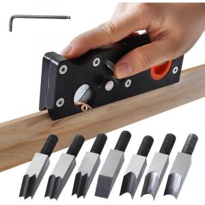 Raboteuse &agrave; Chanfrein Rabot d'angle de Menuiserie, rabot manuel pour le travail du bois, rabot &agrave; chanfreiner bois pour chanfreiner et couper le bois