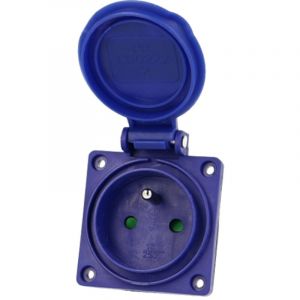 Coffret fran&ccedil;ais 2P + TT 16A 250V IP54 SOLERA 931131F