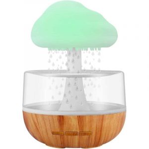 Humidificateur d'air avec Lampe Pluie, Rain-Cloud humidificateur avec 7 lumi&egrave;res LED de Couleur, Diffuseur d'huiles essentielles pour Maison, Bureau,