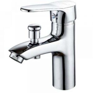 Robinet baignoire robinet monotrou &agrave; double usage chaud et froid Alliage Mitigeur de douche, robinet salle bain douche Mitigeur thermostatique de