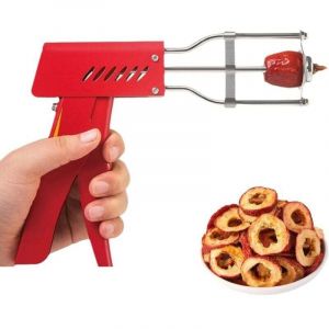Outil de d&eacute;noyauteur de dattes Rouges, Outil de Vide-Fruits en Acier Inoxydable avec moules rempla&ccedil;ables, s&eacute;parateur de Noyau de Cerise Portable,