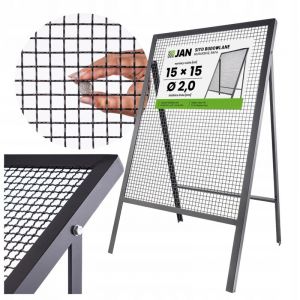 Tamis de construction RAFA pour ma&ccedil;onnerie, maille m&eacute;tallique 15x15mm OC RAL pour sable et terre