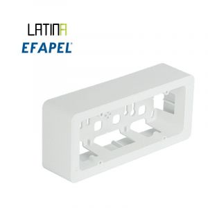 Bo&icirc;te saillie pour 6 modules blanche latina
