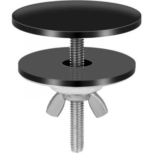 Rapanda - Couvercle Trou Robinet Noir, 5 cm Acier Inoxydable Couvercle Trou Robinet Évier Cache Trou pour Évier Étanche Couvercle Évier Cuisine Noir