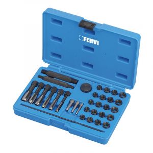 Fervi - Kit de reparation de filetage de douille pour bougie de prechauffage
