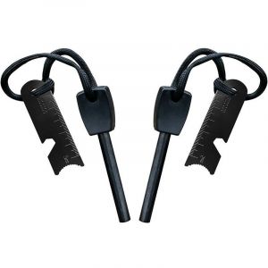 Pierre à Feu de Survie,Allume Feu avec Grattoir, Waterproof, 10,000 Etincelles à 3,000 Degrés, Barre 8 mm, Fire Steel en Magnesium - Fire