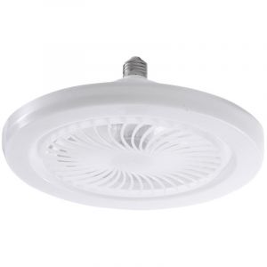 Union - Ventilateurs de Plafond avec T&eacute;l&eacute;commande , 30W Ventilateur de Plafond 9,8 Pouces Petite Lampe de Ventilateur led Silencieuse E27 pour Chambre