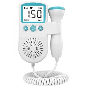 Doppler f&oelig;tal MCP Healthcare - Votre compagnon de grossesse portable avec mesure 50-230 MHz, &eacute;cran LCD et format de poche pratique (vert)