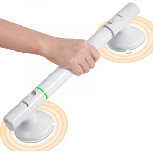 Poign&eacute;e de douche de 45,7 cm pour baignoire et douche, barre d'appui de s&eacute;curit&eacute; pour salle de bain avec ventouse &eacute;paisse robuste pour personnes