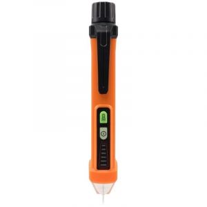Stylo de test de tension alternative sans contact, AC 12-1000 V, lampe de poche LED, buzzer pour d&eacute;termination sous tension/neutre