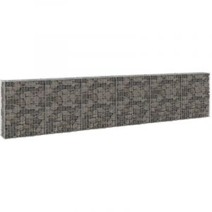 Design In - Mur en gabion,Panier de Gabion avec couvercles Acier galvanisé 300x30x100 cm CFW50396