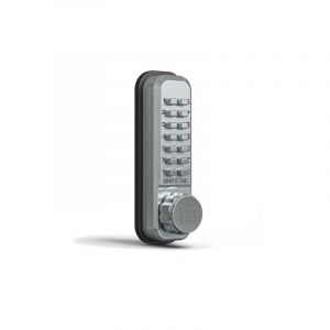 Serrure à code unicode Série 2200 Aluminium brossé 51 mm x - Aluminium brossé