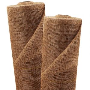 Aquagart - 20m x 1m tissu de jute 105g/m&sup2; tapis de jute jute de jardin tissu de jute toile de jute ruban de jute