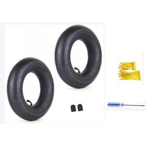 Chambre &agrave; air 4,00/3,50-6 350/400-6 3.50-6 4.00-6 4.10-6 avec tige de valve coud&eacute;e TR87 Remplacement pour camions &agrave; main Tondeuses &agrave; gazon Remorques