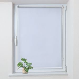 Store Enrouleur occultant sans percage, Isolant et Thermique, Rideau occultant pour Fenêtres et Portes, 70x170cm, Blanc - Allesin