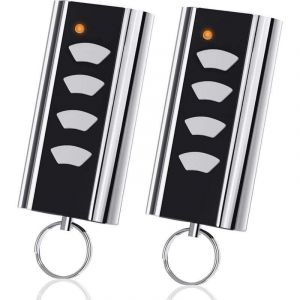 Vtizikl 2 pi&egrave;ces t&eacute;l&eacute;commande Garage pour Normstahl Entrematic RCU 433-4K, RCU 433-2K, EA433 2KM, EA433 2KS, Compatible avec Crawford Normstahl