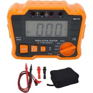 Megohmm&egrave;tre testeur d'isolation num&eacute;rique compteur de r&eacute;sistance LCD 1999 comptes pour la mesure