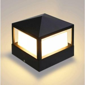 de Poteau Lampe Pilier Portail Lampe D'ext&eacute;rieur lumi&egrave;re colonne lampe Villa IP65 &eacute;tanche Aluminium jardin paysage pelouse porte cl&ocirc;ture entr&eacute;e