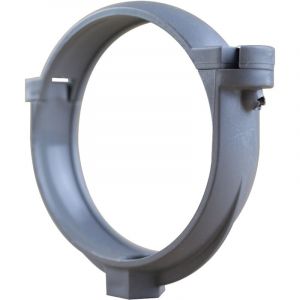 First Plast - Collier bride pour tube de descente pvc Ø80 - aspect zinc