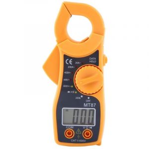Multimètre numérique, Pince AC DC Voltmètre Ampèremètre Ohmmètre Volt Tester LCD Meter, pour mesurer en Toute sécurité la Tension, la résistance, Le