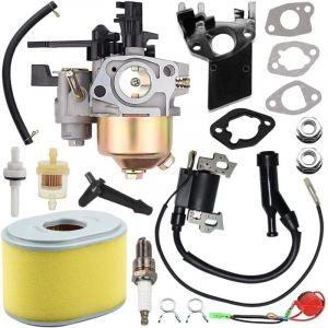 Carburateur, filtre &agrave; air, bobine d'allumage, bougie d'allumage pour Honda GX160 GX200, moteur 5 CV, 5,5 CV, 6,5 CV, pompe &agrave; eau WP20 196 cm&sup3;, moteur