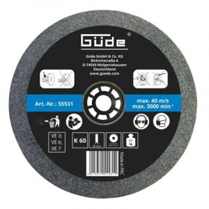 Meule abrasive pour touret G55236 - 175 x 25 mm - grain 60