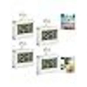 Thermomètre pour Réfrigérateur 4 Pièces, Thermomètre étanche pour Congélateur avec Crochet et Alarme Antigel Mini Digital lcd Thermomètre Frigo pour