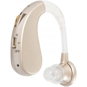 D&eacute;stockage Amplificateur rechargeable Proth&egrave;se auditive Proth&egrave;se auditive num&eacute;rique Proth&egrave;se auditive Amplificateur de son EU Plug Gold